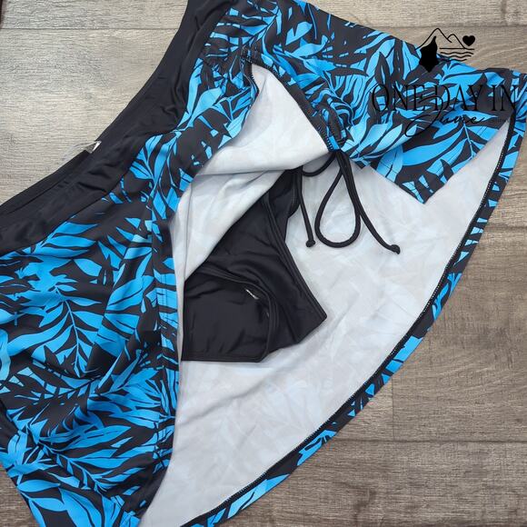 Yonique Skirted Tankini Swimsuit Size XL - Picture 7 of 8